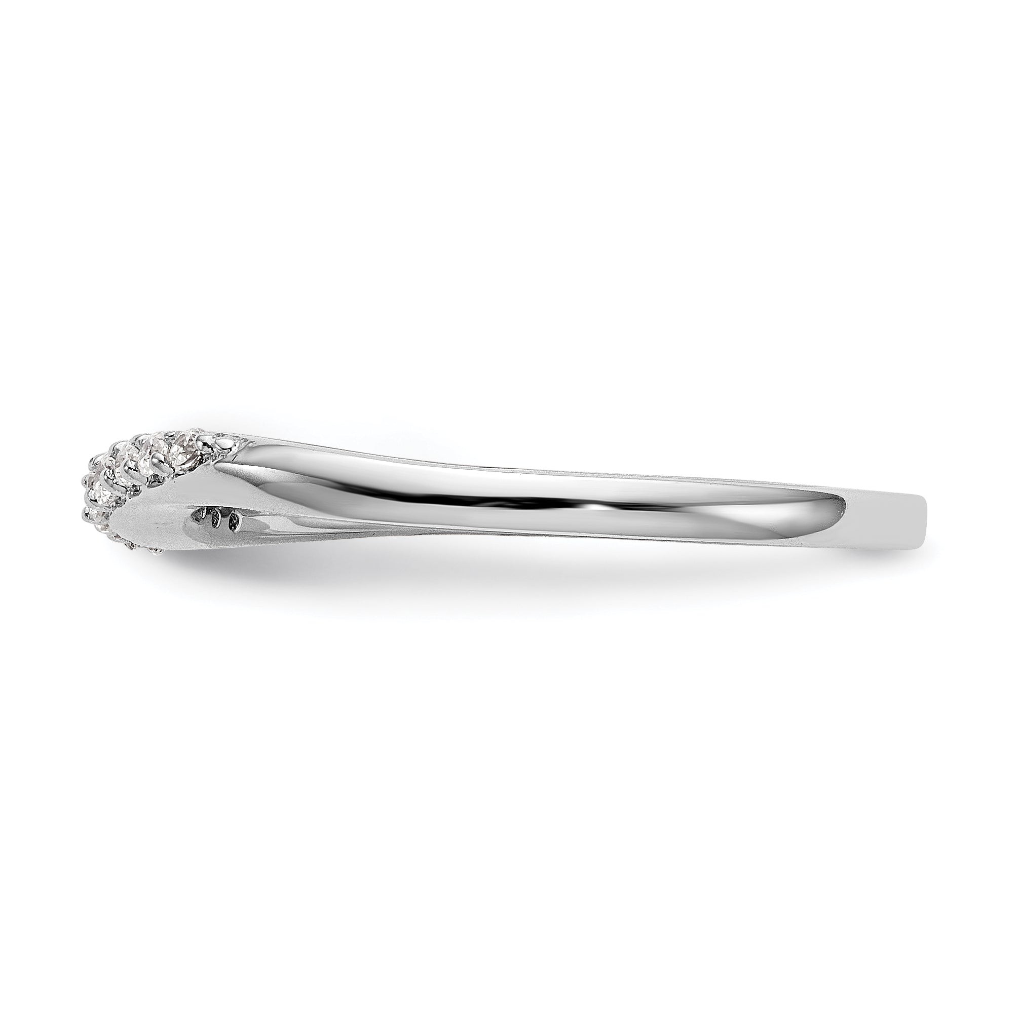 14K Weißgold Diamant-Ehering