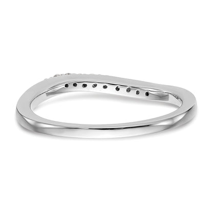 14K Weißgold Diamant-Ehering