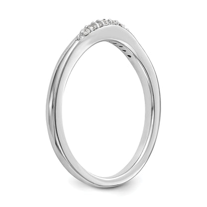 14K Weißgold Diamant-Ehering