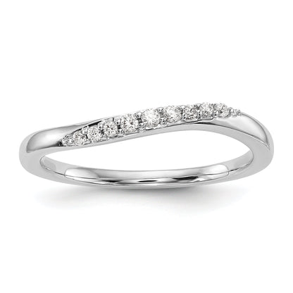 14K Weißgold Diamant-Ehering