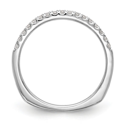 14K Weißgold Diamant-Ehering