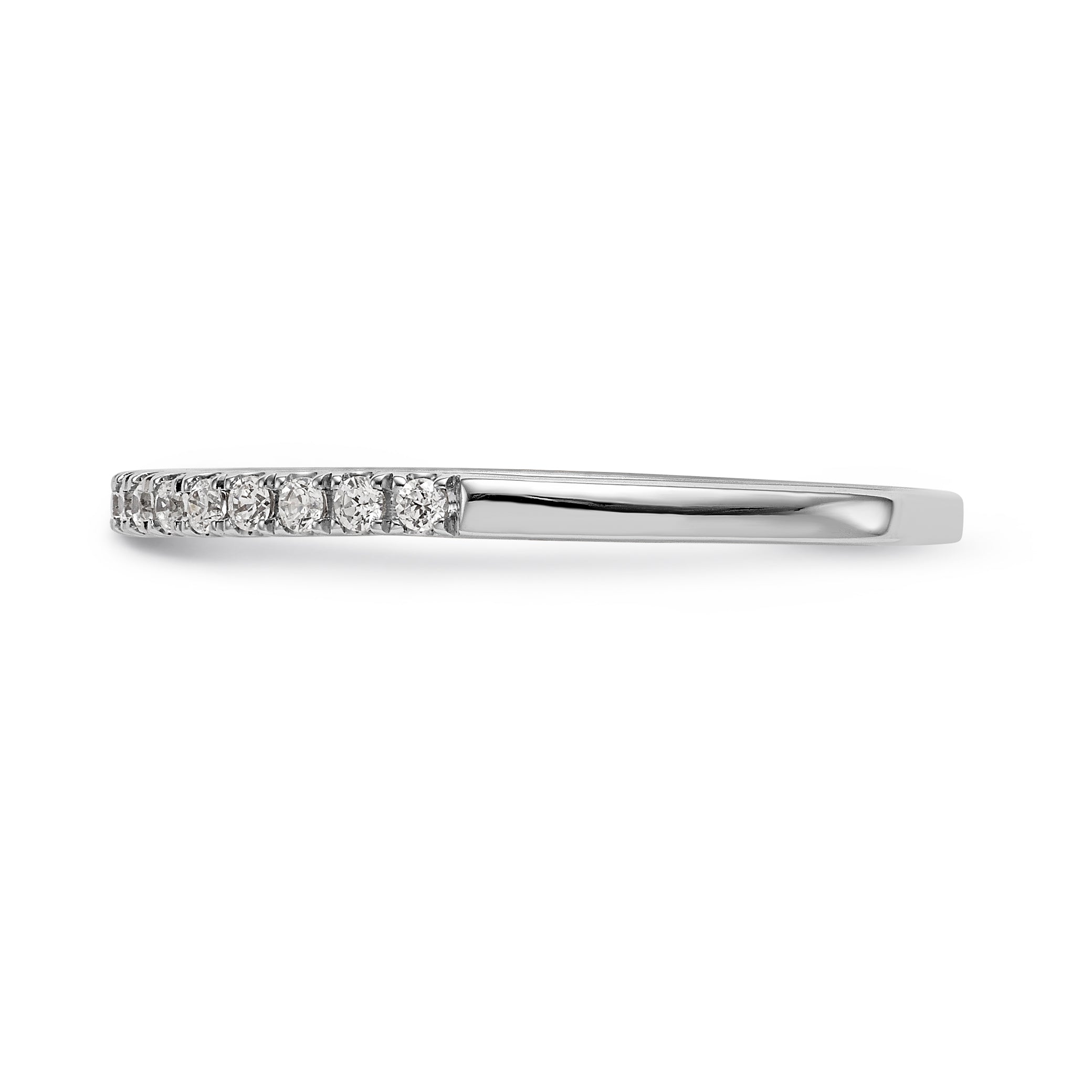 14K Weißgold Diamant-Ehering