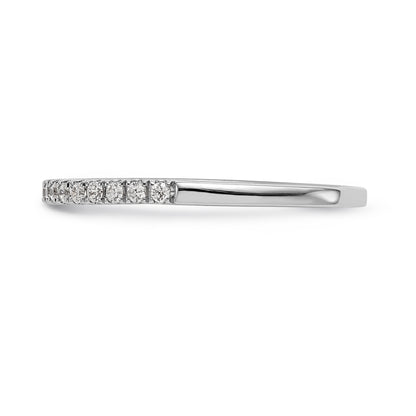 14K Weißgold Diamant-Ehering