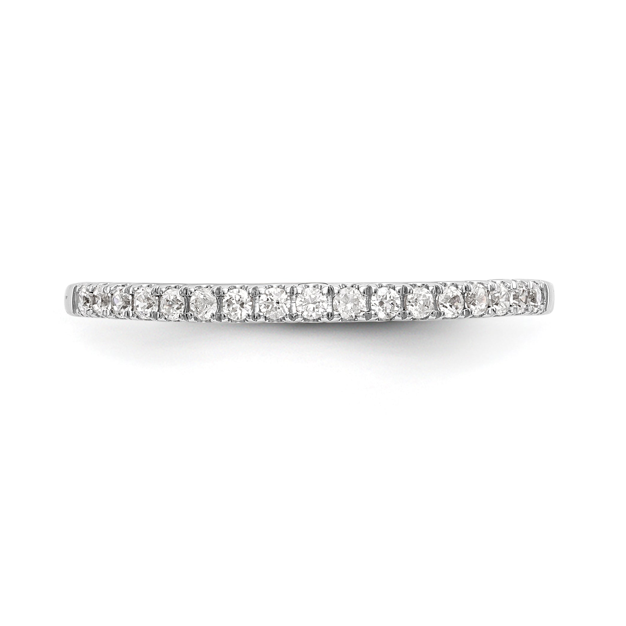 14K Weißgold Diamant-Ehering