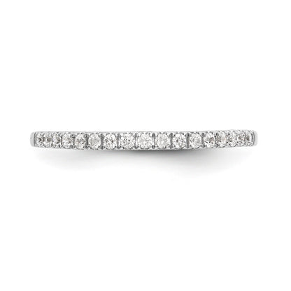 14K Weißgold Diamant-Ehering