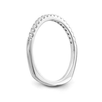 14K Weißgold Diamant-Ehering