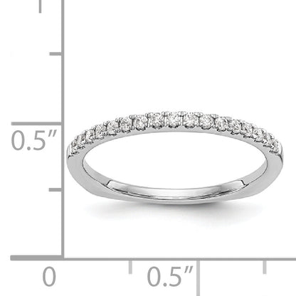 14K Weißgold Diamant-Ehering