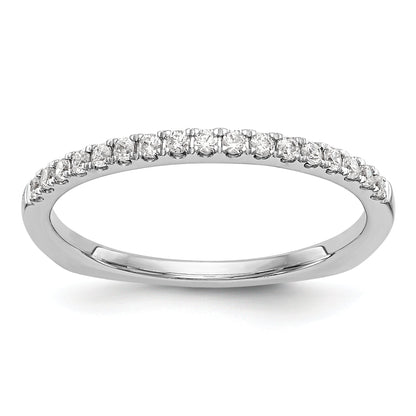 14K Weißgold Diamant-Ehering