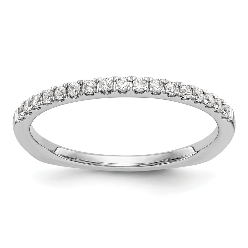 14K Weißgold Diamant-Ehering