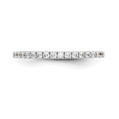 14K Weißgold Diamant-Trauring