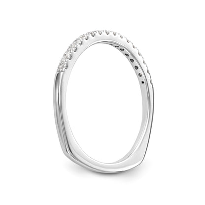 14K Weißgold Diamant-Trauring