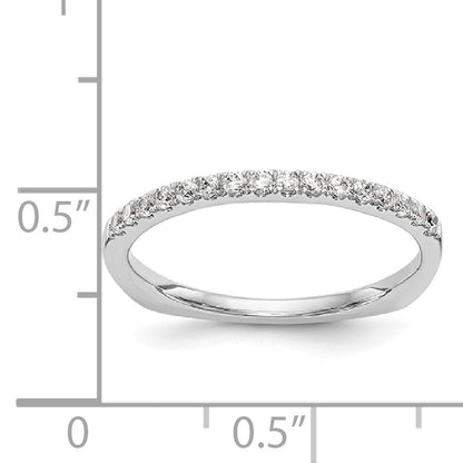 14K Weißgold Diamant-Trauring