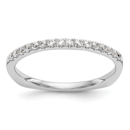 14K Weißgold Diamant-Trauring