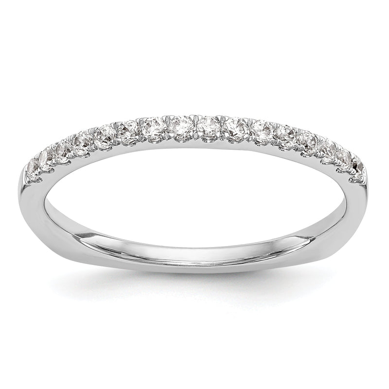 14K Weißgold Diamant-Ehering