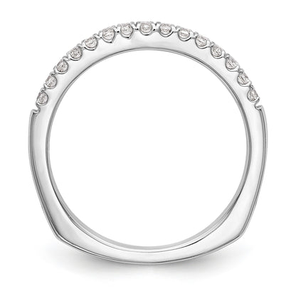 14K Weißgold Diamant-Ehering