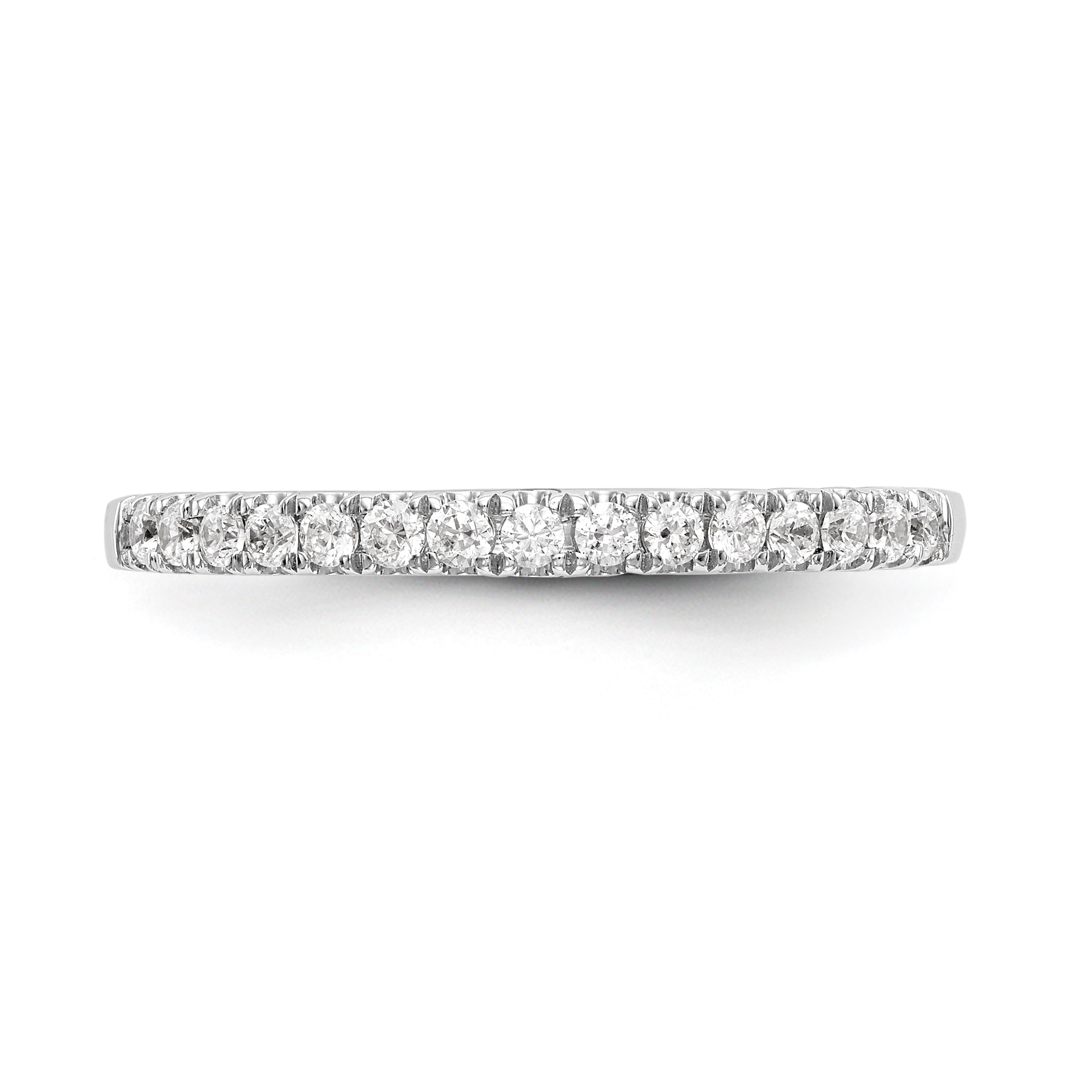 14K Weißgold Diamant-Ehering