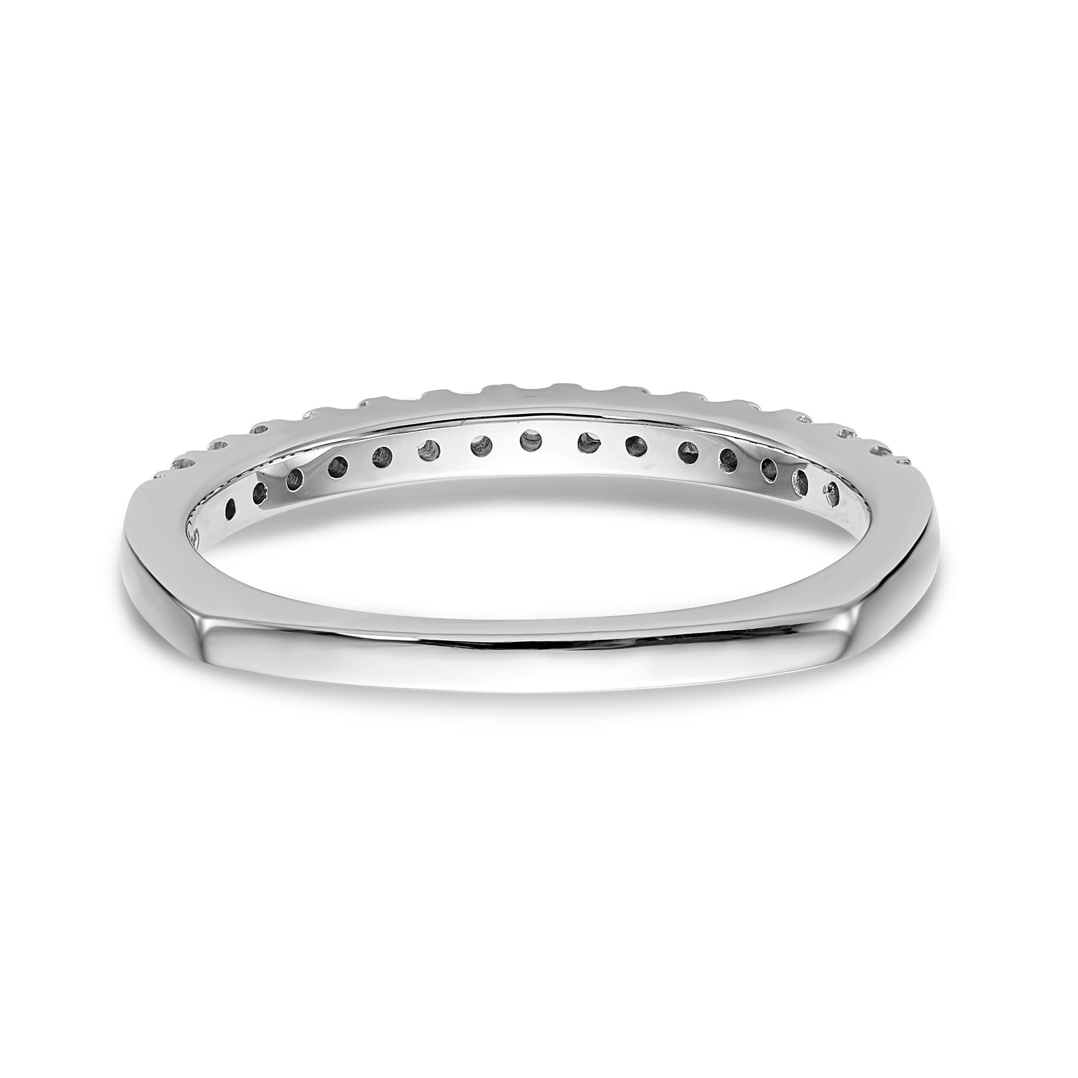 14K Weißgold Diamant-Ehering
