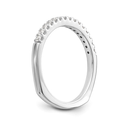 14K Weißgold Diamant-Ehering
