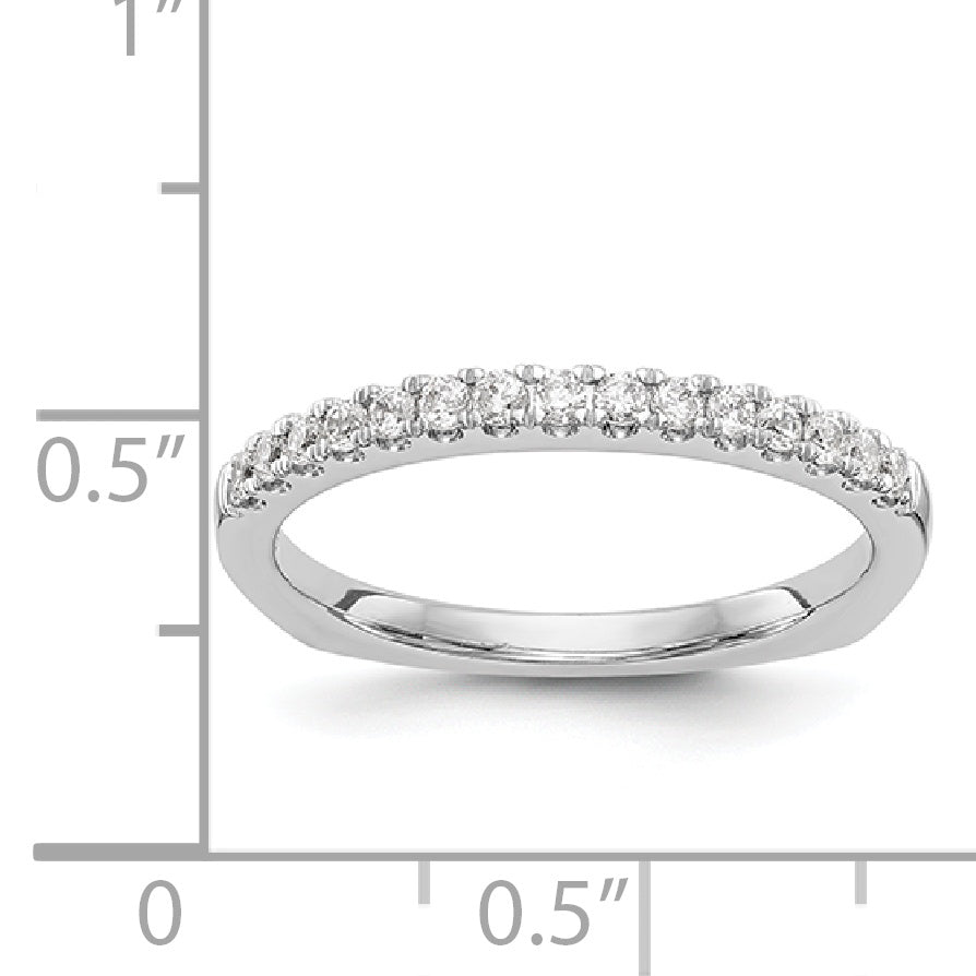 14K Weißgold Diamant-Ehering