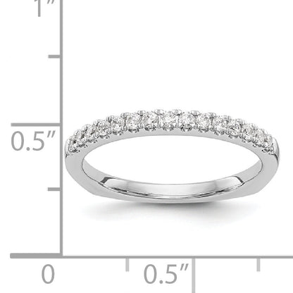 14K Weißgold Diamant-Ehering