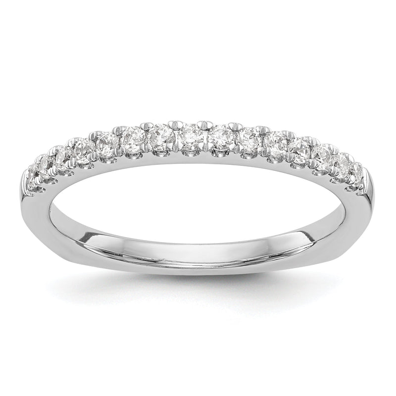 14K Weißgold Diamant-Trauring