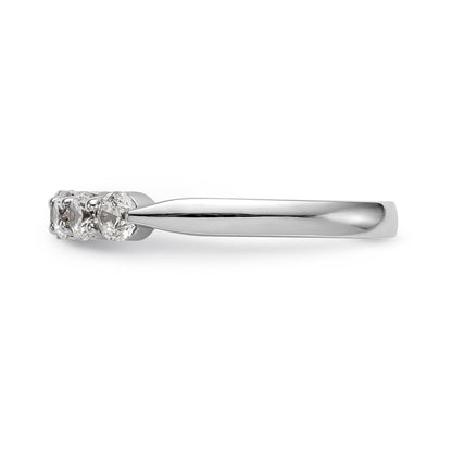 14K Weißgold Diamant-Trauring