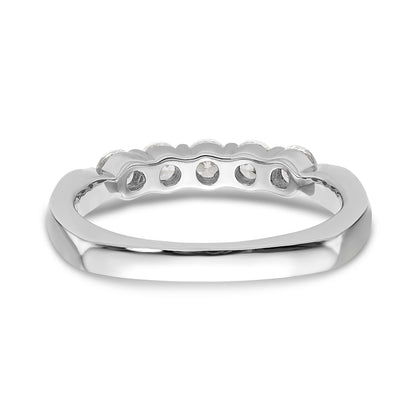 14K Weißgold Diamant-Trauring