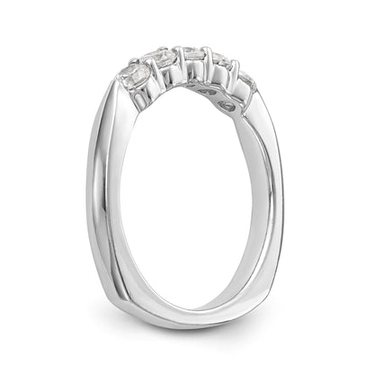 14K Weißgold Diamant-Trauring