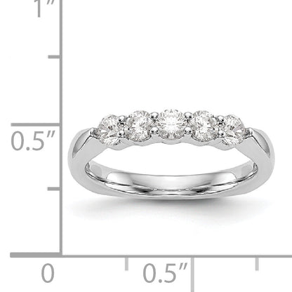 14K Weißgold Diamant-Trauring