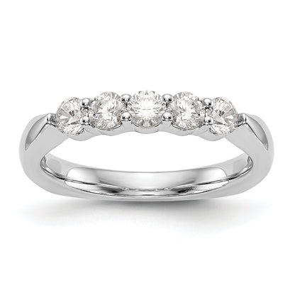 14K Weißgold Diamant-Trauring