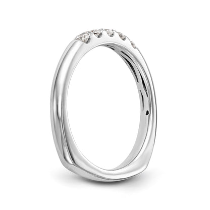 14K Weißgold Diamant-Trauring