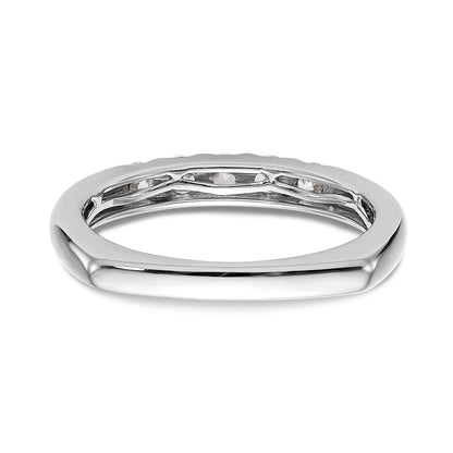 14K Weißgold Diamant-Trauring