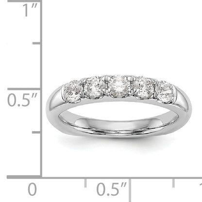 14K Weißgold Diamant-Trauring