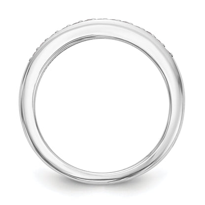 14K Weißgold Diamant-Trauring