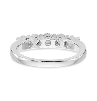 14K Weißgold Diamant-Trauring