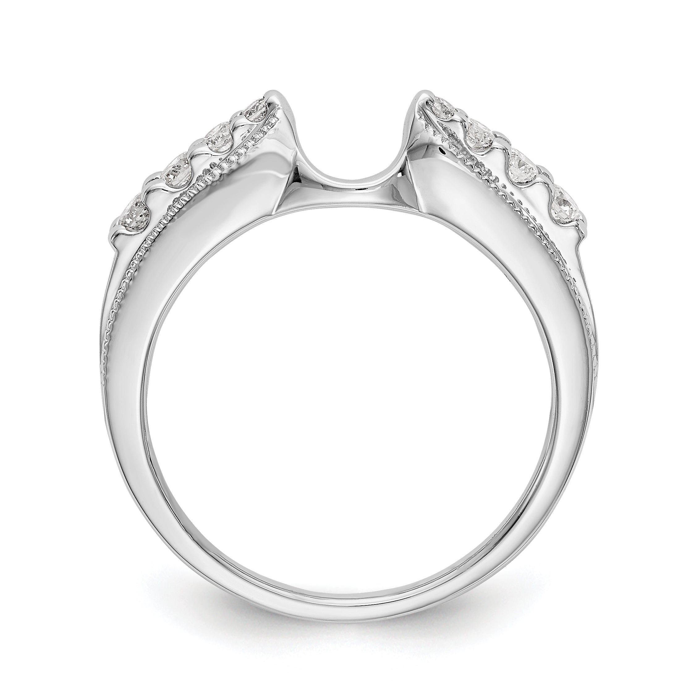 585 Weißgold Diamant-Wickelring