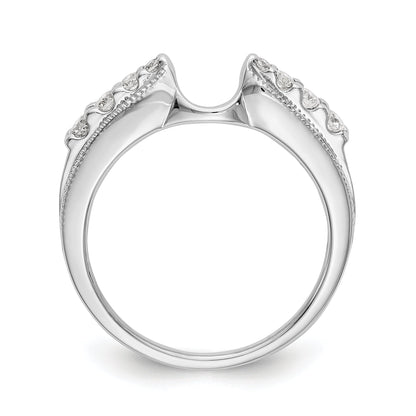 585 Weißgold Diamant-Wickelring