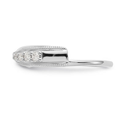 585 Weißgold Diamant-Wickelring