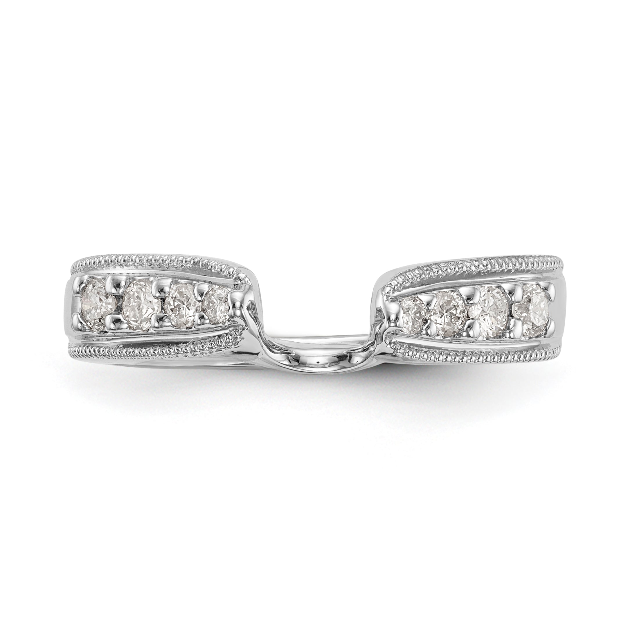585 Weißgold Diamant-Wickelring