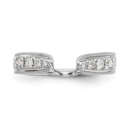 585 Weißgold Diamant-Wickelring
