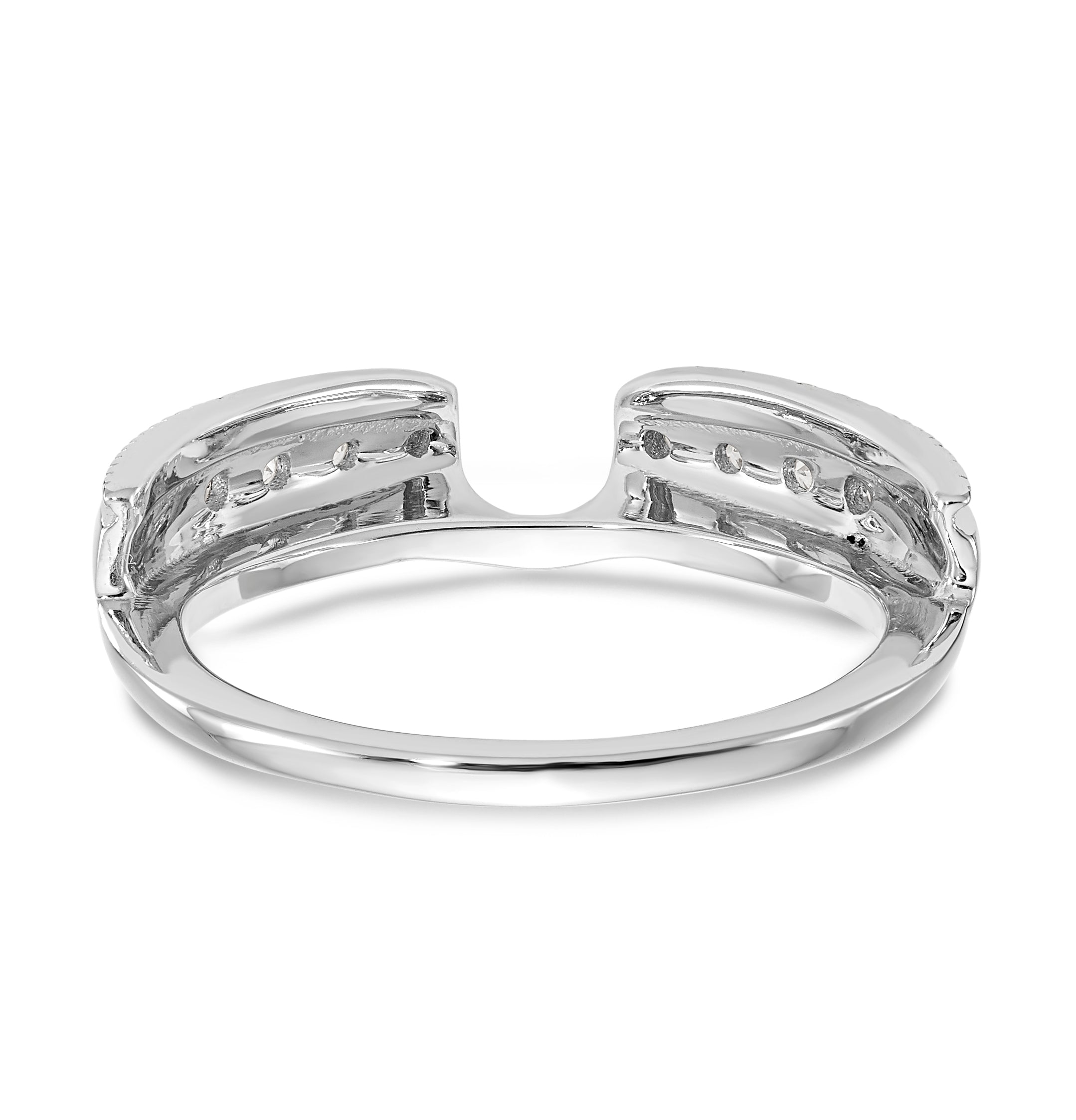 585 Weißgold Diamant-Wickelring