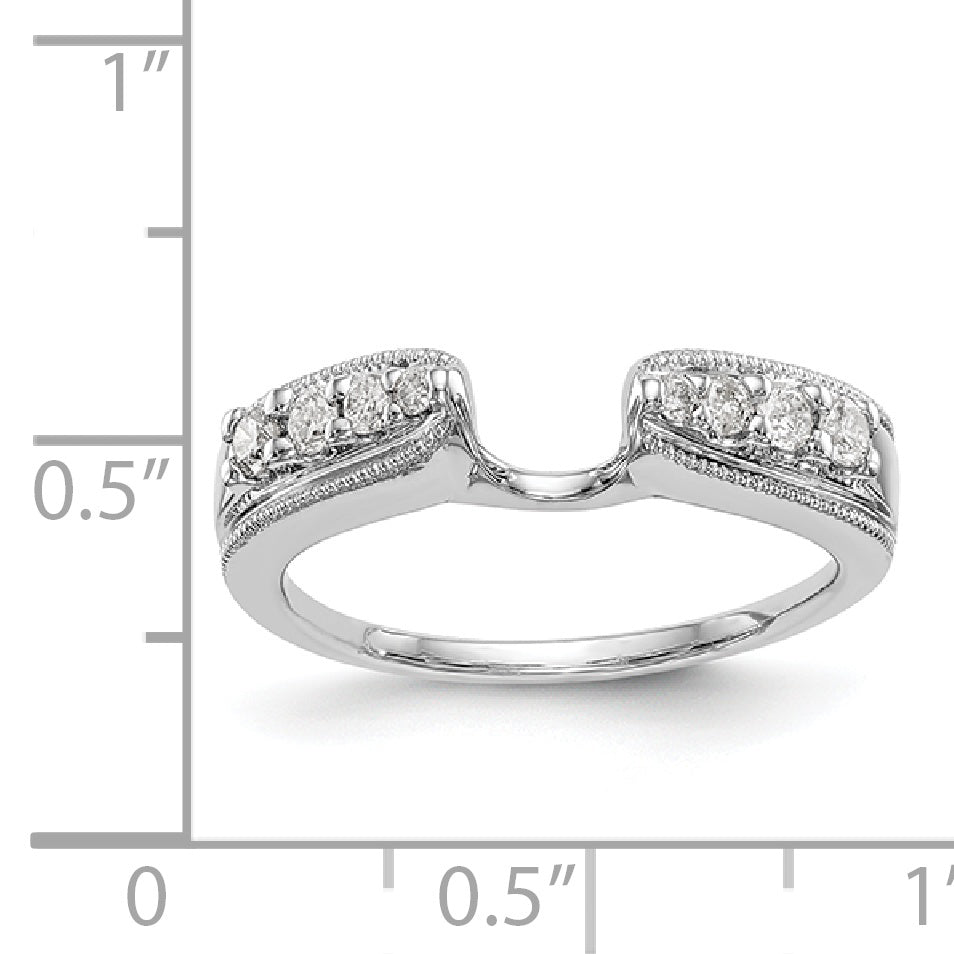 585 Weißgold Diamant-Wickelring