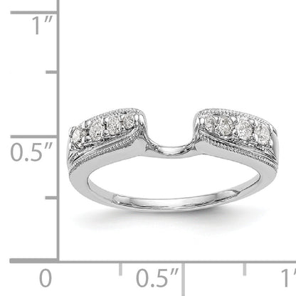 585 Weißgold Diamant-Wickelring