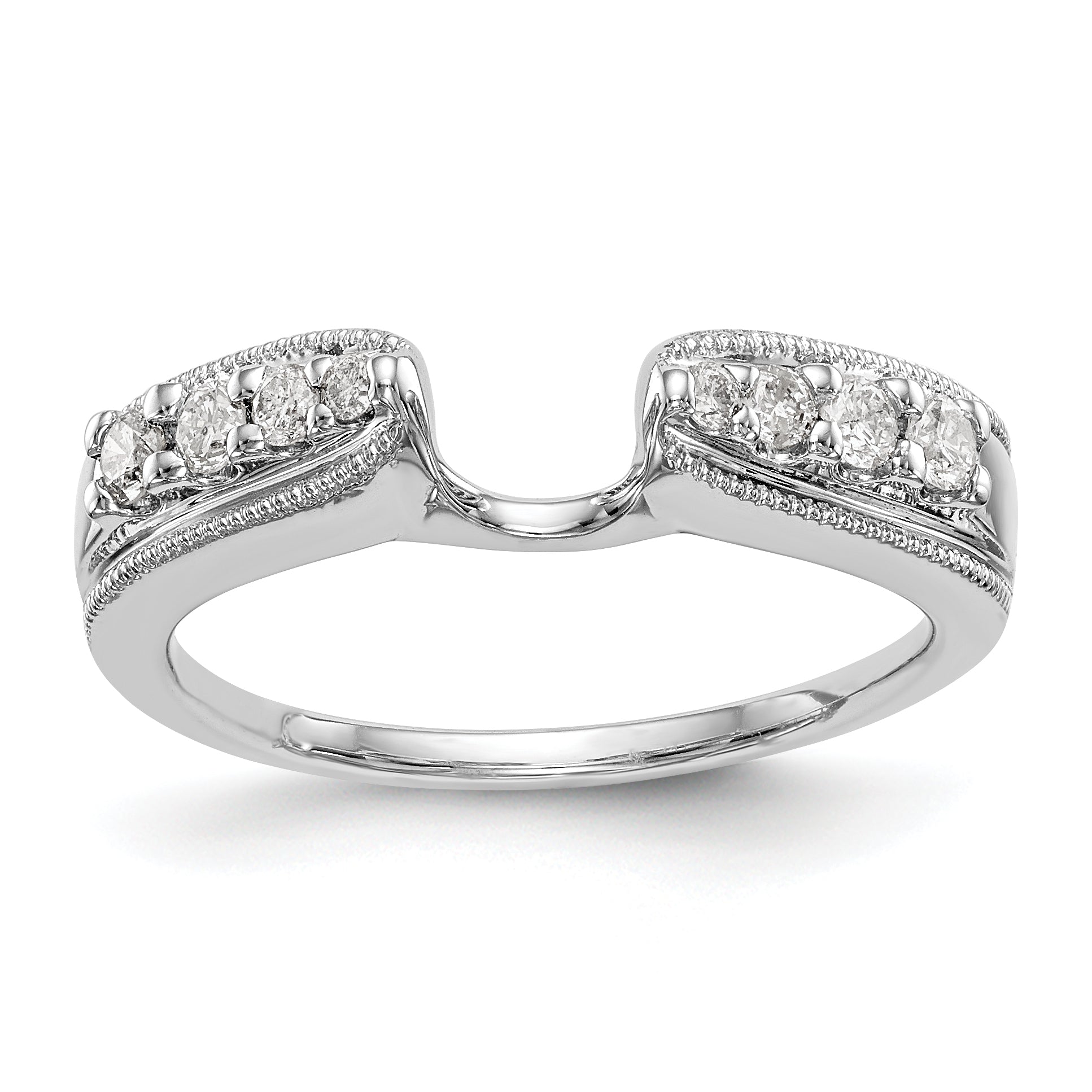 585 Weißgold Diamant-Wickelring