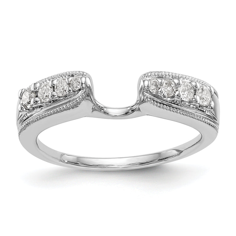 585 Weißgold Diamant-Wickelring
