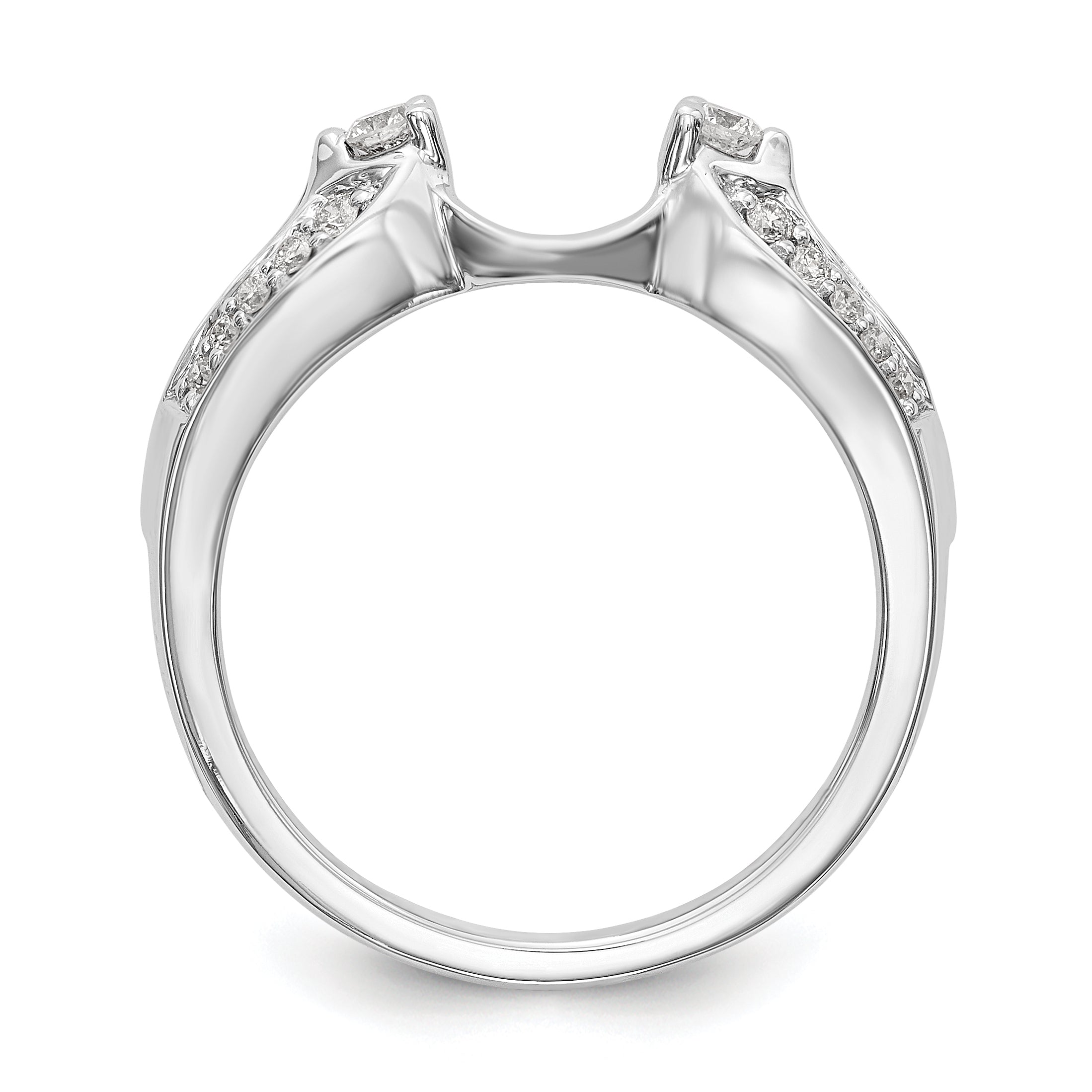 585 Weißgold Diamant-Wrapring