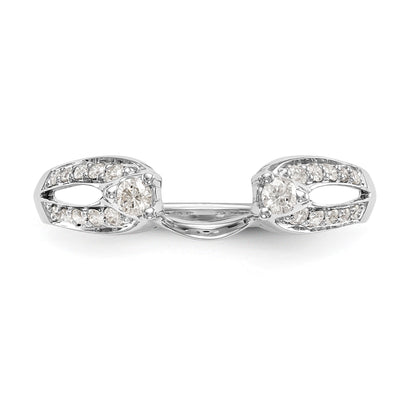 585 Weißgold Diamant-Wrapring