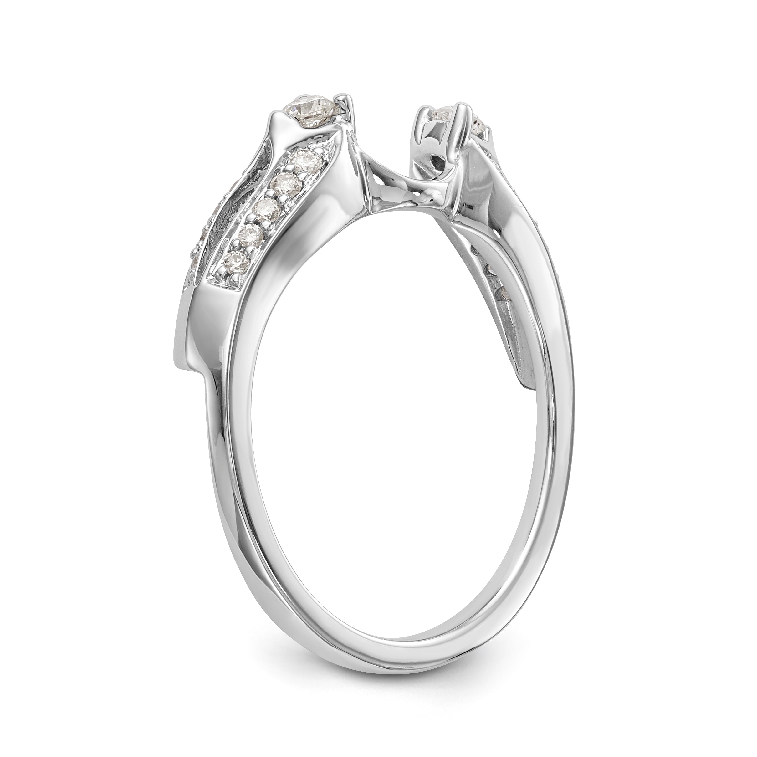 585 Weißgold Diamant-Wrapring
