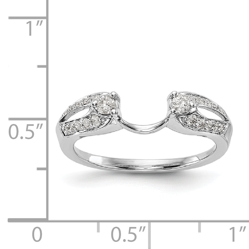 585 Weißgold Diamant-Wrapring