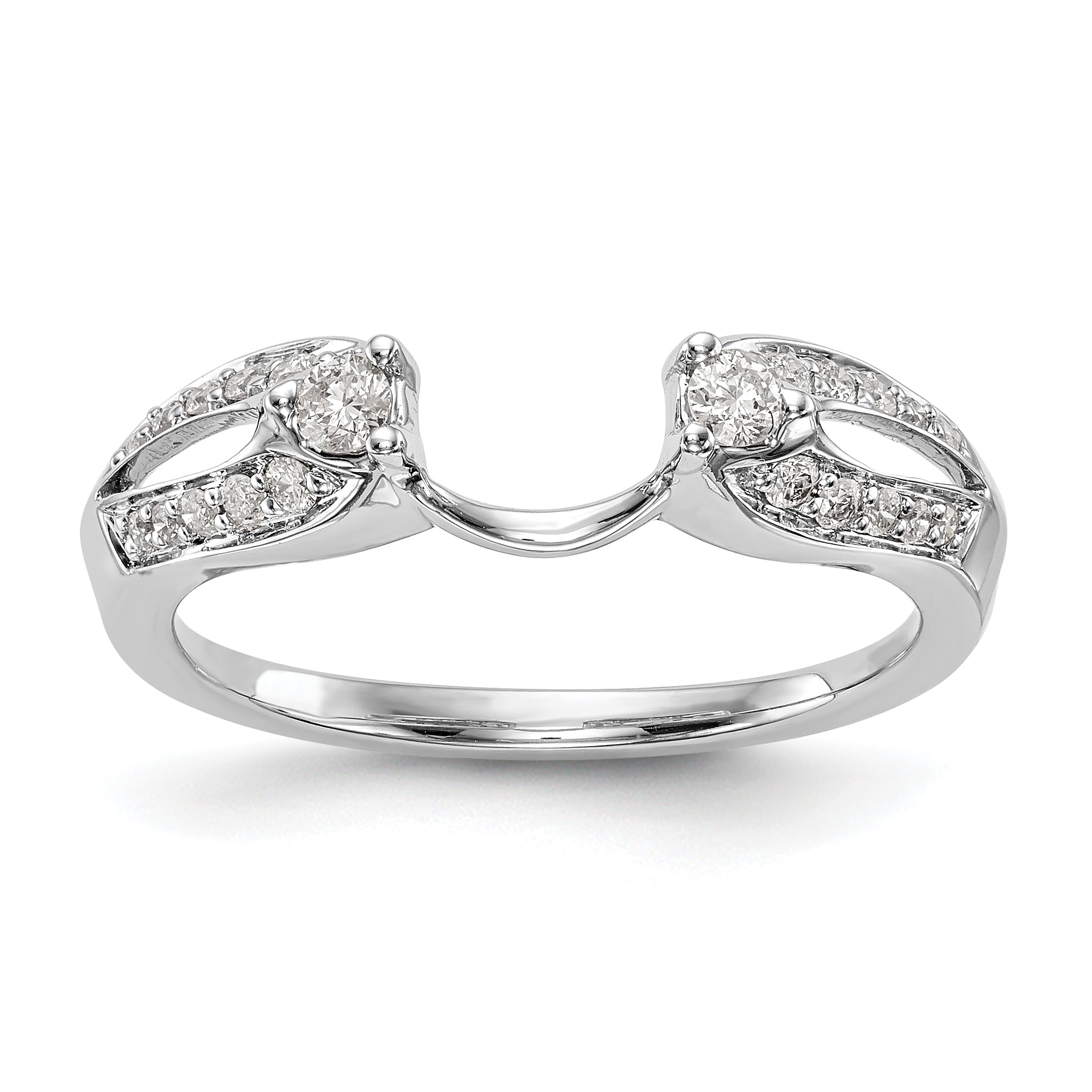 585 Weißgold Diamant-Wrapring